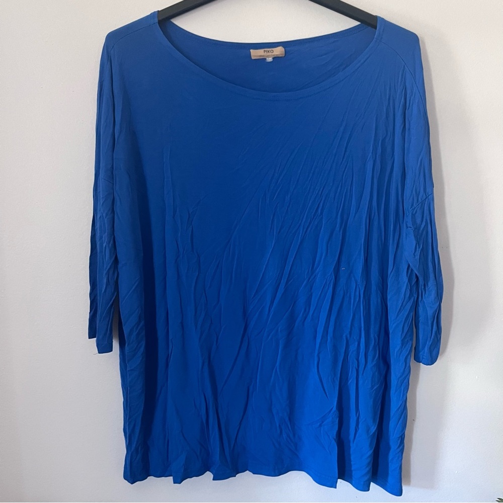 Blue Piko Short Sleeve Shirt - Size L